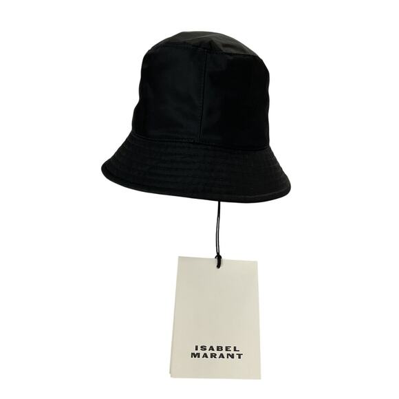 Isabel Marant Nylon Black Haley Bucket Hat Size 57 NWT main image 5